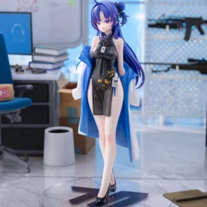 (In Stock) (W_5341) 23CM Hayase Yuuka Qipao ver. Blue Archive Unpainted Unassembled GK Anime Figure White Resin Model Kit
