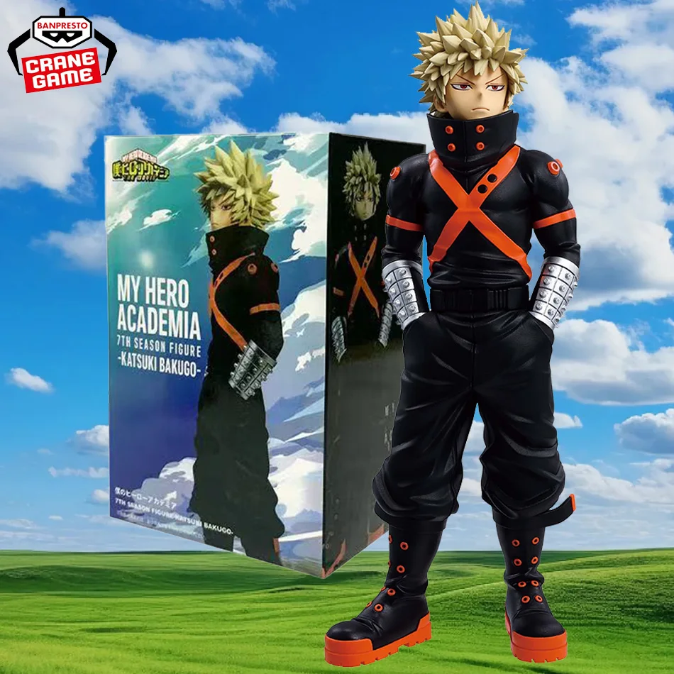 BANPRESTO My Hero Academia Season 7 Katsuki Bakugo Figure - Anime Model Toy in Genuine Boxed Collectible Edition