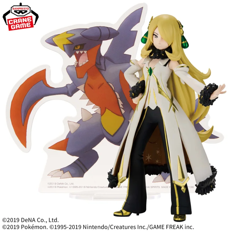 [Original] Genuine In Stock Bandai Banpresto Pokemon Masters EX Panel Spectacle Garchomp Cynthia Anime Figure Model Toys Gift