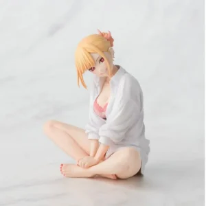 Pre Sale Genuine SEGA My Dress-Up Darling Anime Figure Kitagawa Marin Sitting Pajama Style 14cm Model Collection Ornament Toy