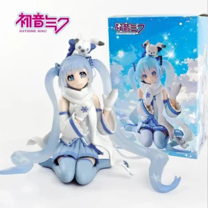 In Stock Hatsune Miku Snow Miku Sky Towm 10th Anniversary Limited Edition Noodle Stoppe Model Toy Snow Miku Toy