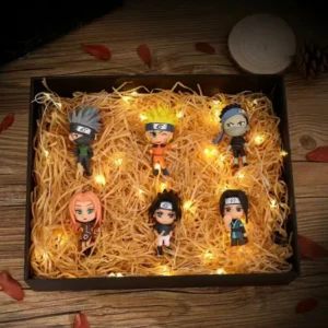 6 Pcs/Lot NARUTO Sasuke Gaara Uchiha Madara Figure 7-8cm 2 Style Personality Base Mini Figurines Toys Gift