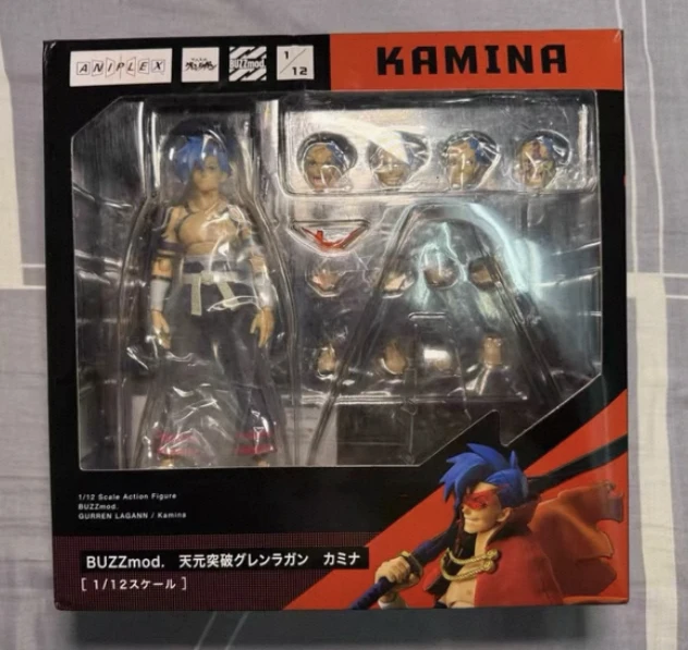 In Stock ANIPLEX Original BUZZmod Kamina Action Figure Anime Tengen Toppa Gurren-Lagann Can Be Assembled Collection Model Toys - Image 7