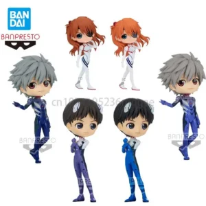 Bandai Q posket EVAGELION:NEW THEATRICAL EDITION Shinji Ikari Kaworu Nagisa Soryu Asuka Langrey Anime Action Figures Model