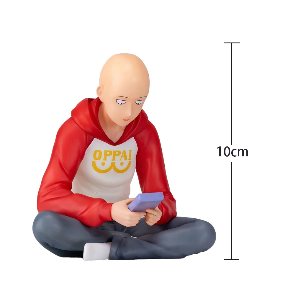 Anime figures Saitama saitama statue figure sitting pose pvc model saitama action figure noodle stopper ornaments birthday gifts - Image 7