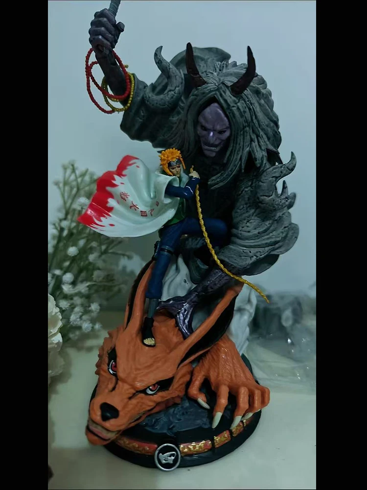 2026 New Naruto Anime Yellow Flash Namikaze Minato Action Figures Pvc Gk Statue Model Desktop Decoration Collection Toy Gifts