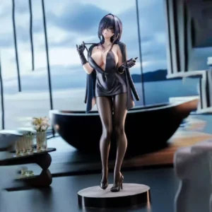 Yokoyama Iwami Black Dress With Detachable Cape Anime Beautiful Girl Desktop Action Figure Display Statues Ornaments Toy Gift