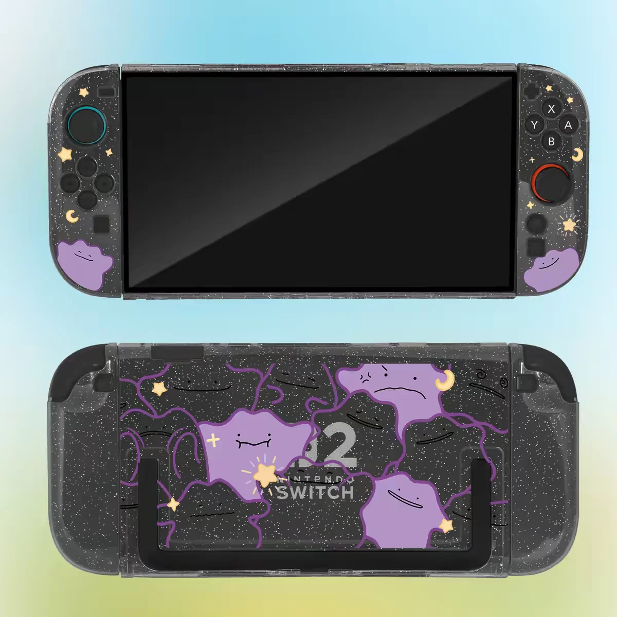 New Pokemon Switch 2 Split Protective Case Ditto Pikachu Pattern Cover For Ns2 Game Console Anti Scratch Gaming Accessories