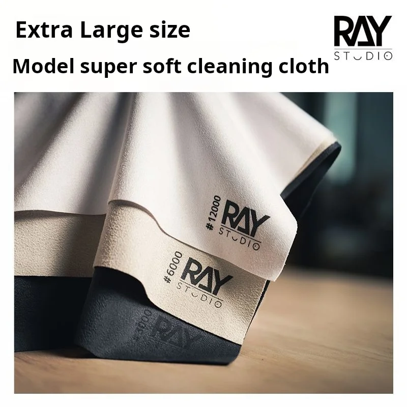 RAYSTUDIO Model Ultra-soft Polishing Cloth #3000 #6000 #12000 Model Figure Cleaning Cloth Extra Large size 300mm*300mm