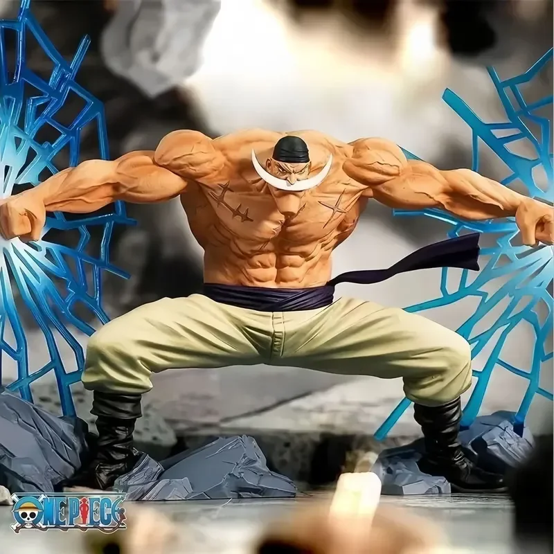 New One Piece Anime White Beard Figurine One Piece Premium Prize Summit War Scene Desk Ornament Anime Trendy Toy Birthday Gifts