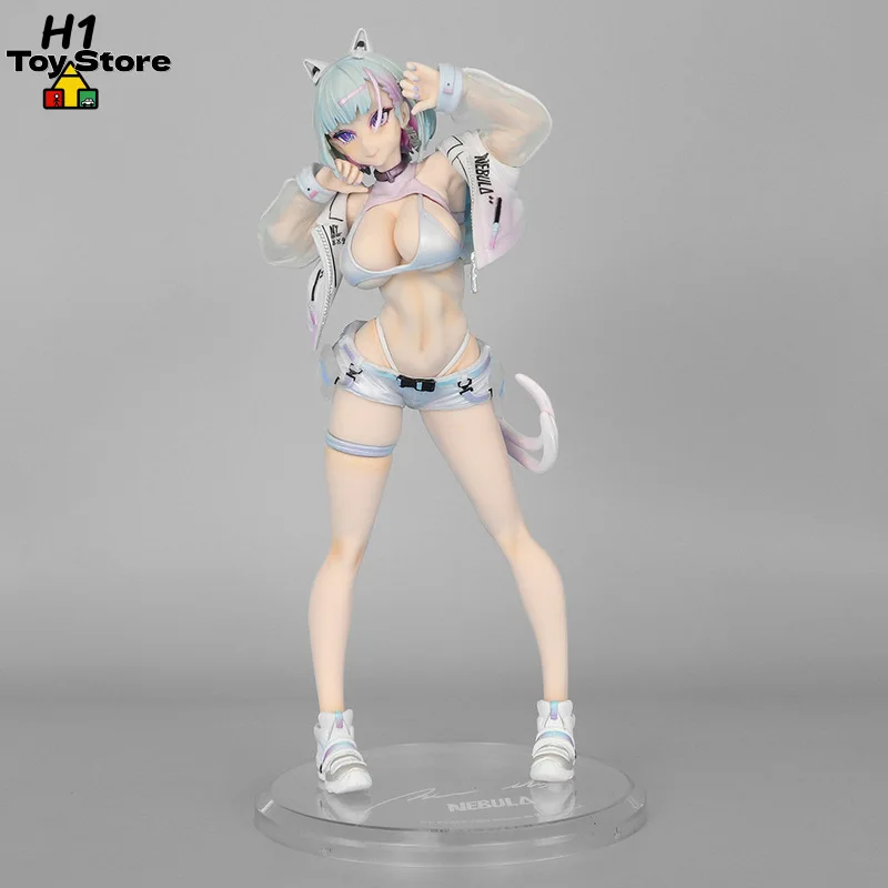 NEBULA Near Future Anime Cat Girl Figure PVC Statue Cat Ear Beauty Model Desktop Chassis Decor For Anime Collectors Otaku Fans