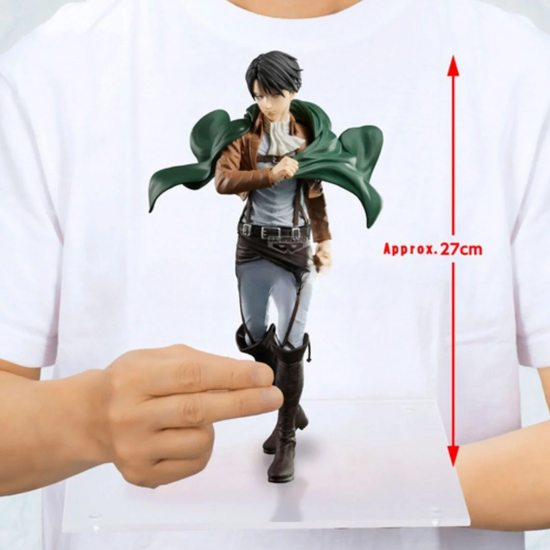 Banpresto Attack on Titan Anime Eren Jaeger & Levi Ackerman Grandista  Action Figures Model Figurine Original Anime Figure
