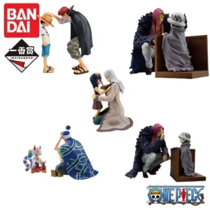 In Stock Original Bandai One Piece Anime Figure Ichiban Kuji Four Emperors Straw Hat Luffy Law Corazon Robin Olvia Yamato Gifts