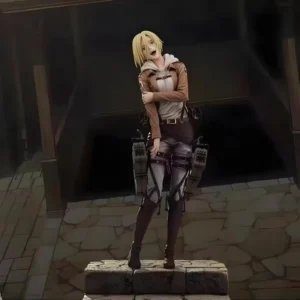 New 28cm Attack On Titan Anime Figures Annie Leonhart Figures Pvc Statue Collection Model Room Decoration Birthday Gift Toys