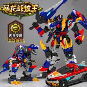 Dinoid Warrior Transformation Robot Dinosaur Model REX KAISER Mini Deformation Headbot Giganoto Force Dino Toys For Gifts