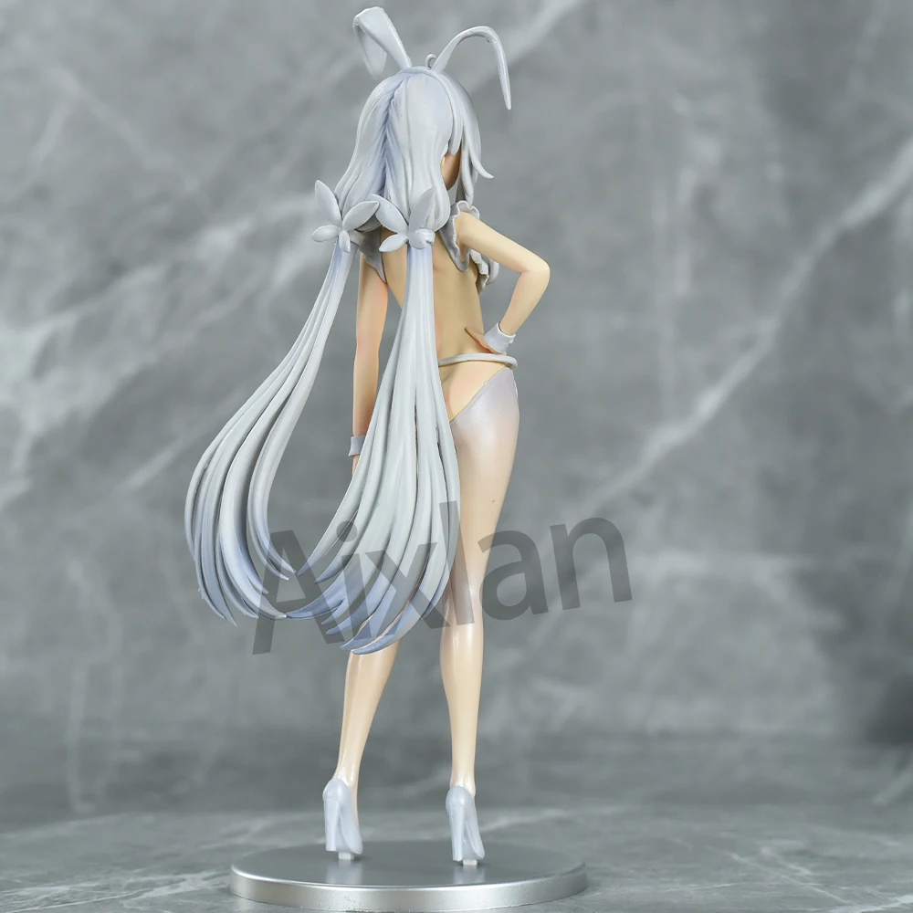 Aixlan Azur Lane Figure MNF Le Malin 26cm Lazy White Rabbit PVC Action Figure Amine Adult Anime Girl Statue Collectible Figurine - Image 3