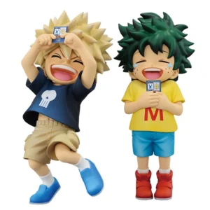 Anime MHA Figure Bakugo Boku Midoriya Izuku Action Figure cute Q-version model Collection Anime Hero Katsuki Bakugo figura Gifts