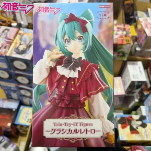 In Stock Original Furyu Trio-Try-It Piapro Hatsune Miku 19cm Classical Retro Anime Statue Figure Collection Dolls Toys Gifts