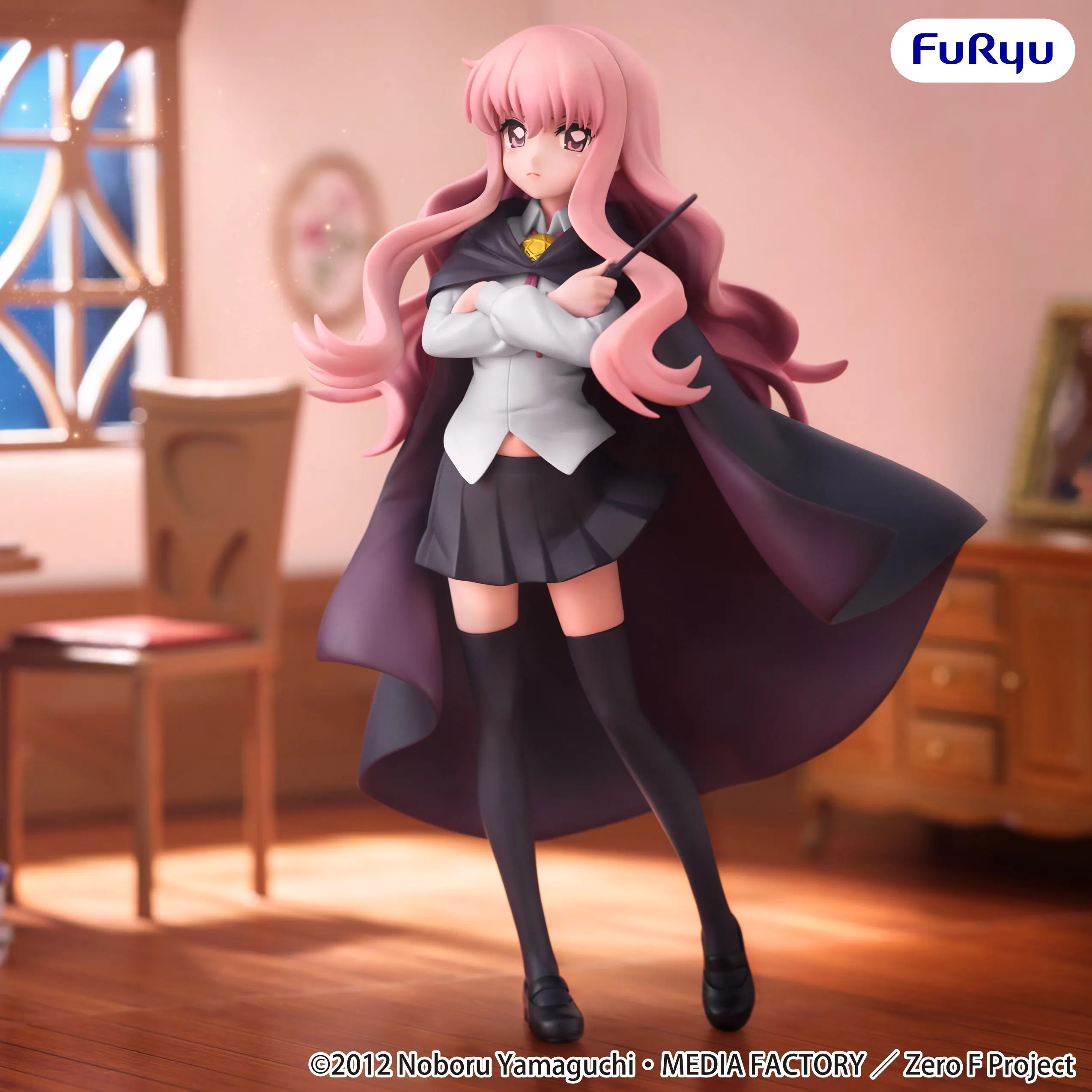 Original Furyu Zero no Tsukaima F Anime Louise Muchute Action Figurine Toys PVC Model Figuarts Collection Decoration