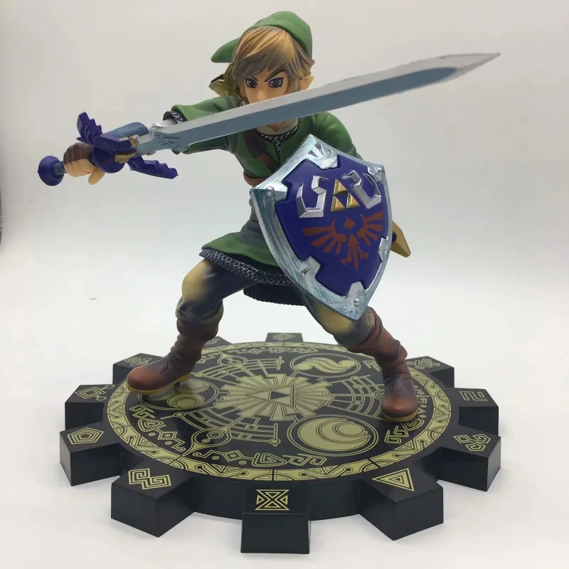 Bandai The Legend of Zelda Skyward Sword PVC Action Figure 1/7  Toy Zelda Link Figurine Collectible Model Toy Send A Necklace
