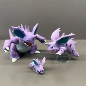 Genuine Scale The World Legend of The Elves Nidoking Nidorino Nidoran Cute Action Figure Model Toys