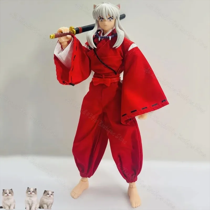 Great Toys Dasin Inuyasha Sesshoumaru 1/12 Pvc Action Figure Inuyasha Anime 16cm/6 Inches S.H.F PVC Action Figure Toy