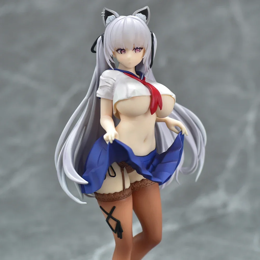 Aixlan Original 26cm Figure Alvina Sexy Double Ponytails Girl PVC Action Figure Amine Christmas Gift Collectible Figurine