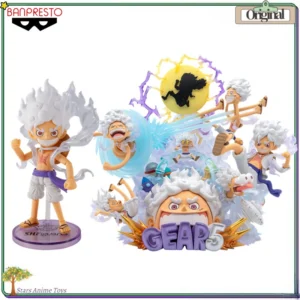 Original BANDAI BANPRESTO WCF × S.H.Figuarts PREMIUM ONE PIECE Monkey D. Luffy Gear 5 S PECIAL Gift Collection Figure