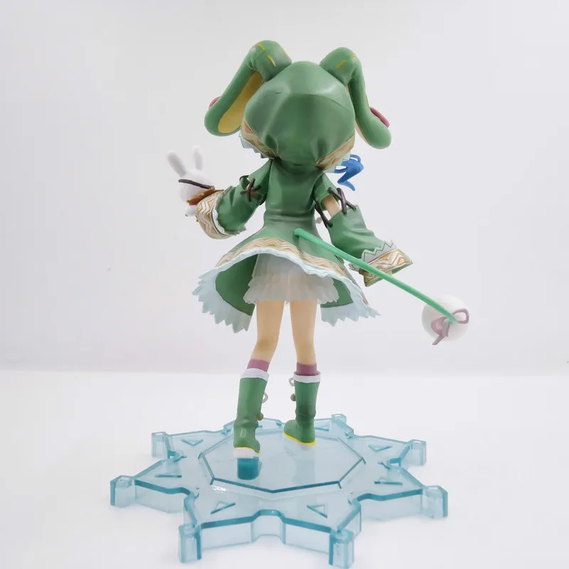 18cm Date A Live - PLUM Yoshino "Hermit" Ver. Standing Figure with Rabbit-Eared Green Hood, Anime Collectible Model - Image 3