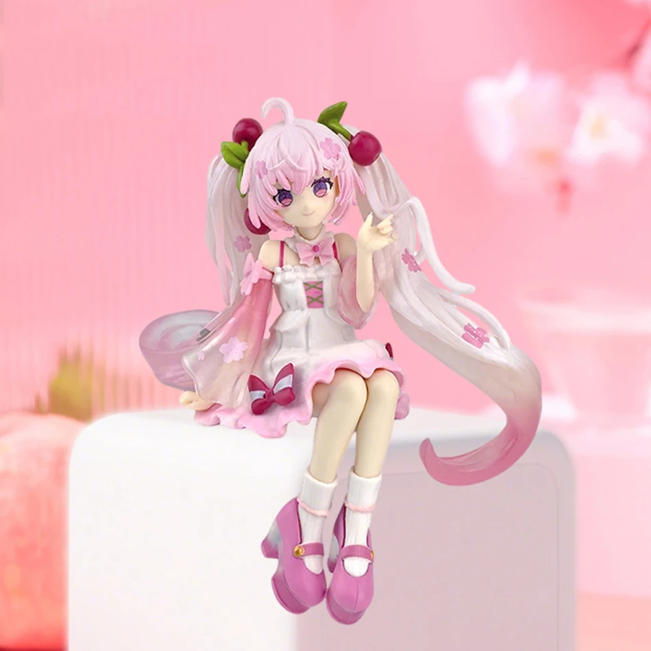 In Stock 2026 Hatsune Miku Sakura Miku Anime Action Figure Model Collection Toy | Cute Handmade PVC Model | Kawaii Gift