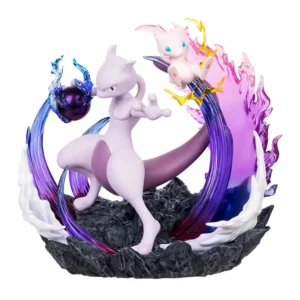 Pokemon Anime Action Figures Mewtwo And Mew Funism Original Genuine Home Model Figurine Desktop Collection Ornaments Toy Gift