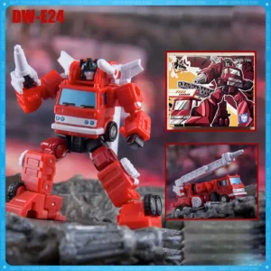 In Stock DR.WU DW-E24 Fire Truck Small-Scale Transformation Toy Action Figure Model Collection Ornament Toy Gifts