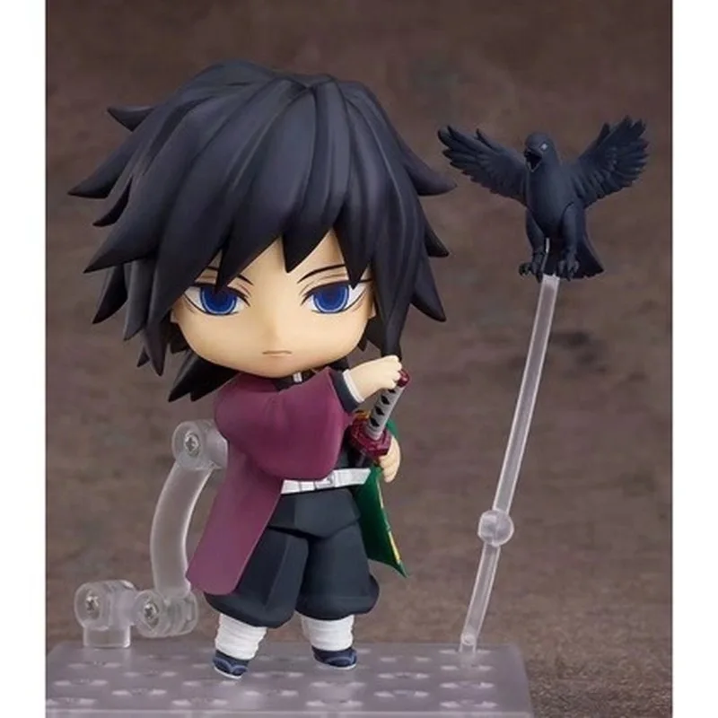 New Lover Demon Slayer Kimetsu No Yaiba Tomioka Giyuu #1408 Action Figure Model Toy Change Face Giyuu Figurine Cute Toys 10cm
