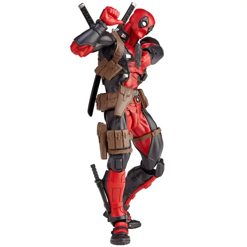 2024 New Revoltech Yamaguchi Wolverine Deadpool Comic Version Action Figure Model Toys Joint Movable Birthday Gift For Friends