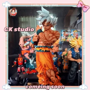 NEW CK studio 35cm Dragon Ball Anime Figure Ultra Instinct Son Goku ‌Kakarotto 2 heads Figure PVC statue Model Toy Gift