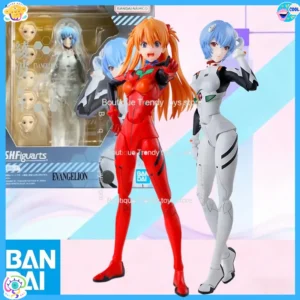 In Stock BANDAI Original Box S.H.Figuarts Soryu Asuka Langrey Rei Ayanami SHF Action Figure Model Gift forKid Foam Box Packaging