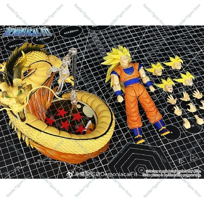 New Product Demoniacal Fit SHF Dragon Ball Z GT Super Saiyan SSJ Goku Dragon Blaster Dragon Fist Explosion Anime Action Figure