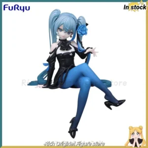 【In Stock】Original FuRyu Flower Fairy Noodle Stopper Piapro Hatsune Miku — Blue Rose Fairy — Anime Figure Model Toy