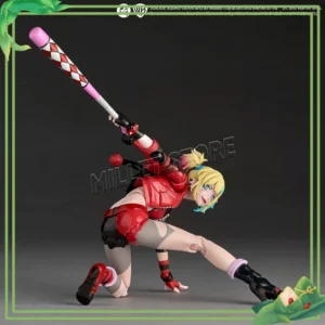 In Stock Original Genuine Kaiyodo Revoltech Amazing Yamaguchi Harley Quinn Suicide Squad ISEKAI Ver. Anime Collection Model Toys