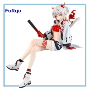 In Stock Original FuRyu Arknights Nian Noodle Stopper Pvc 14cm Anime Character Model Collection Desktop Decoration Toys Gifts