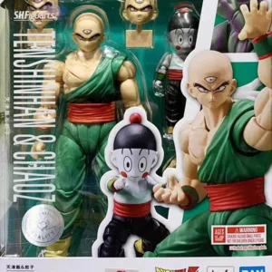 In Stock Original Bandai Shf Pvc Figuarts Dragon Ball Tenshinhan Chaoz Action Figures Gift