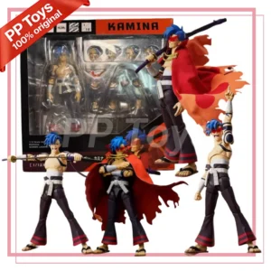 In Stock ANIPLEX Original BUZZmod Kamina Action Figure Anime Tengen Toppa Gurren-Lagann Can Be Assembled Collection Model Toys