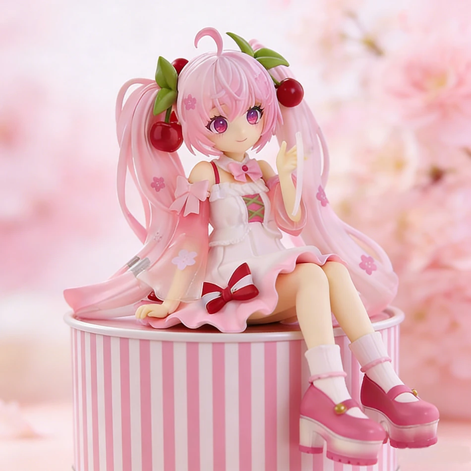 12-22cm Miku Anime Figure Desktop Cute Cinnamoroll Hatsune Kwaii Style Anime Figure Toys PVC Model Collector Doll Birthday Gifts