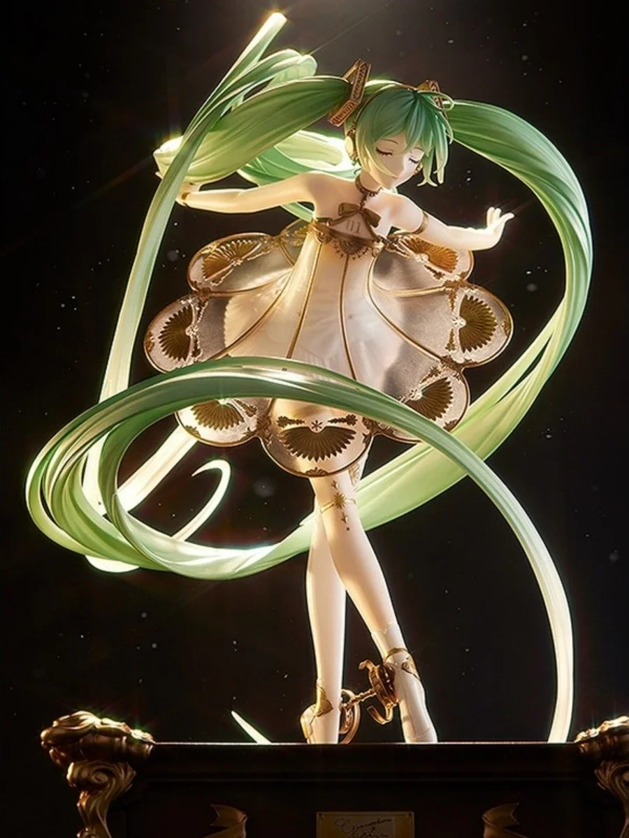 In Stock 2020 Miku Princess 5th Anniversary Anime Hatsune Miku Symphony  Pvc Model Doll Desktop Decoration Model Figure Gift