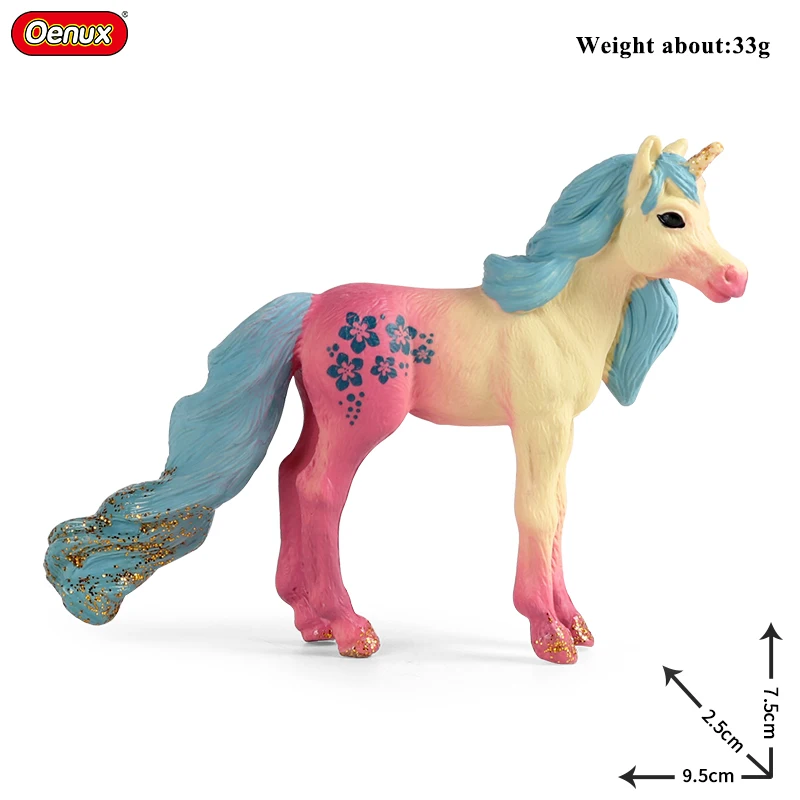Oenux Beauty Fish Princess Mermaid Action Figures Model Elves Elf Pegasus Animal Figurines Doll Kid Toy Girl Gift Cake Toppers - Image 25