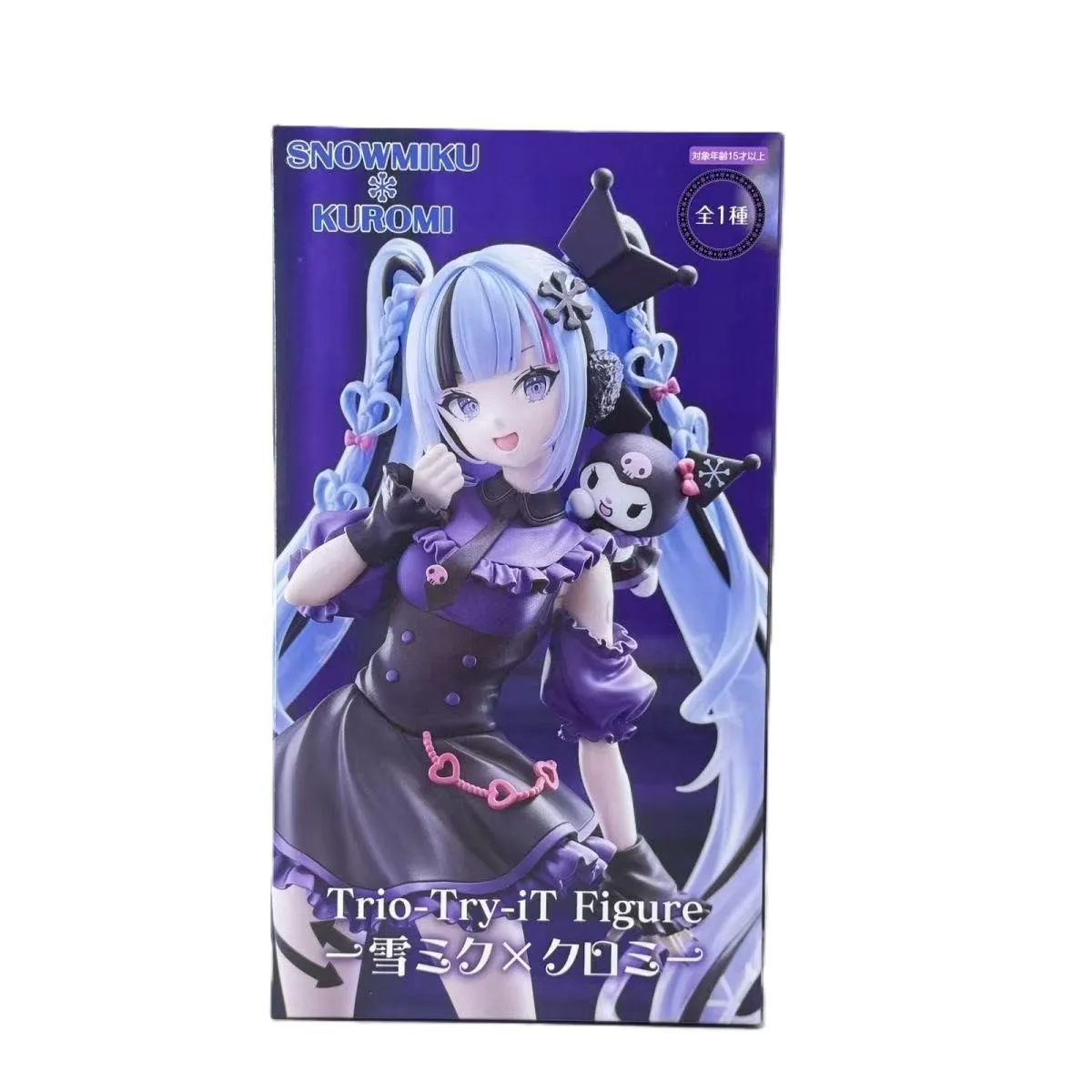 [In Stock] Original Furyu Hatsune Miku Anime Miku & Kuromi Trio-Try-iT Figure Action Figurine Model Figuarts Collector Toys Deco