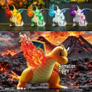 10cm Anime Pokemon Figure Fire Punch Dragonite Action Figures Pvc GK Collection Model Toys for Children Gifts