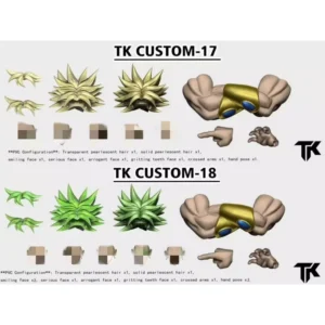 Tk Custom Broly Head Sculpt Dragon Ball Super Saiyan Broly Head Accessories Anime Action Figure Figurine Toys Festival Gifts