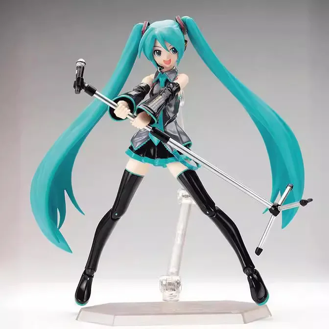 New Figma 114 Hatsune Miku Anime Girl Figure Figma 014 Virtual Singer Miku Joint Movable Model Kids Toys Doll Collection Gifts