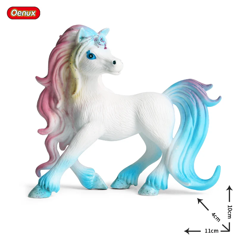 Oenux Beauty Fish Princess Mermaid Action Figures Model Elves Elf Pegasus Animal Figurines Doll Kid Toy Girl Gift Cake Toppers - Image 33